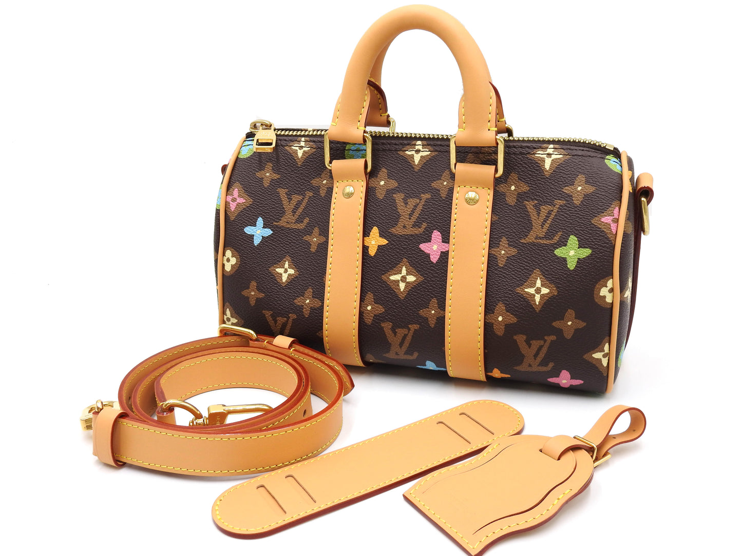 LOUIS VUITTON Monogram Craggy Keepall Bandouliere 25 2way Hand Bag M24849