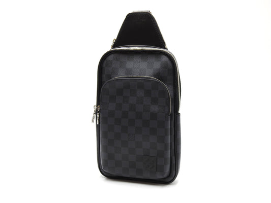 LOUIS VUITTON Damier Graphite Avenue Sling NM Shoulder Body Bag Mens N45302
