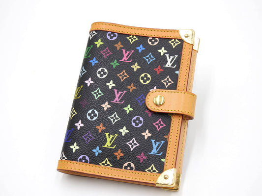 LOUIS VUITTON Monogram Multicolor Agenda PM Day Planner Black R20895