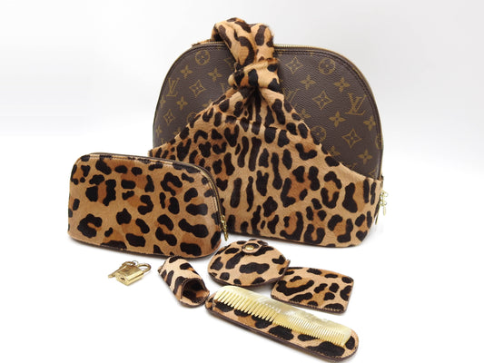 LOUIS VUITTON Alma Azzedine Alaia Monogram Leopard Shoulder Hand Bag M99032