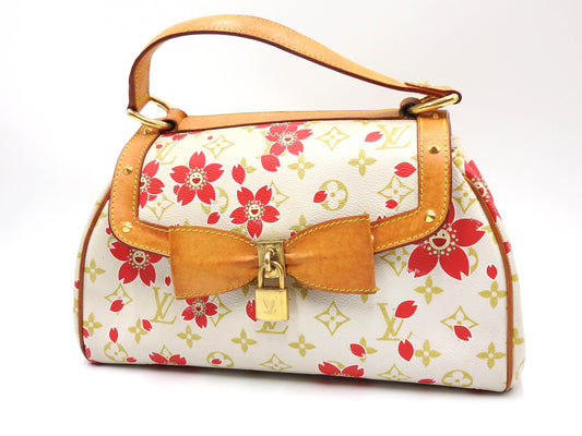 LOUIS VUITTON Sac Retro PM Hand Bag Monogram Cherry Blossom Chaine M92014