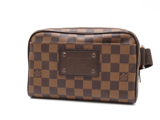 LOUIS VUITTON Damier Ebene Bumbag Brooklyn Waist Body Belt Bag N41101
