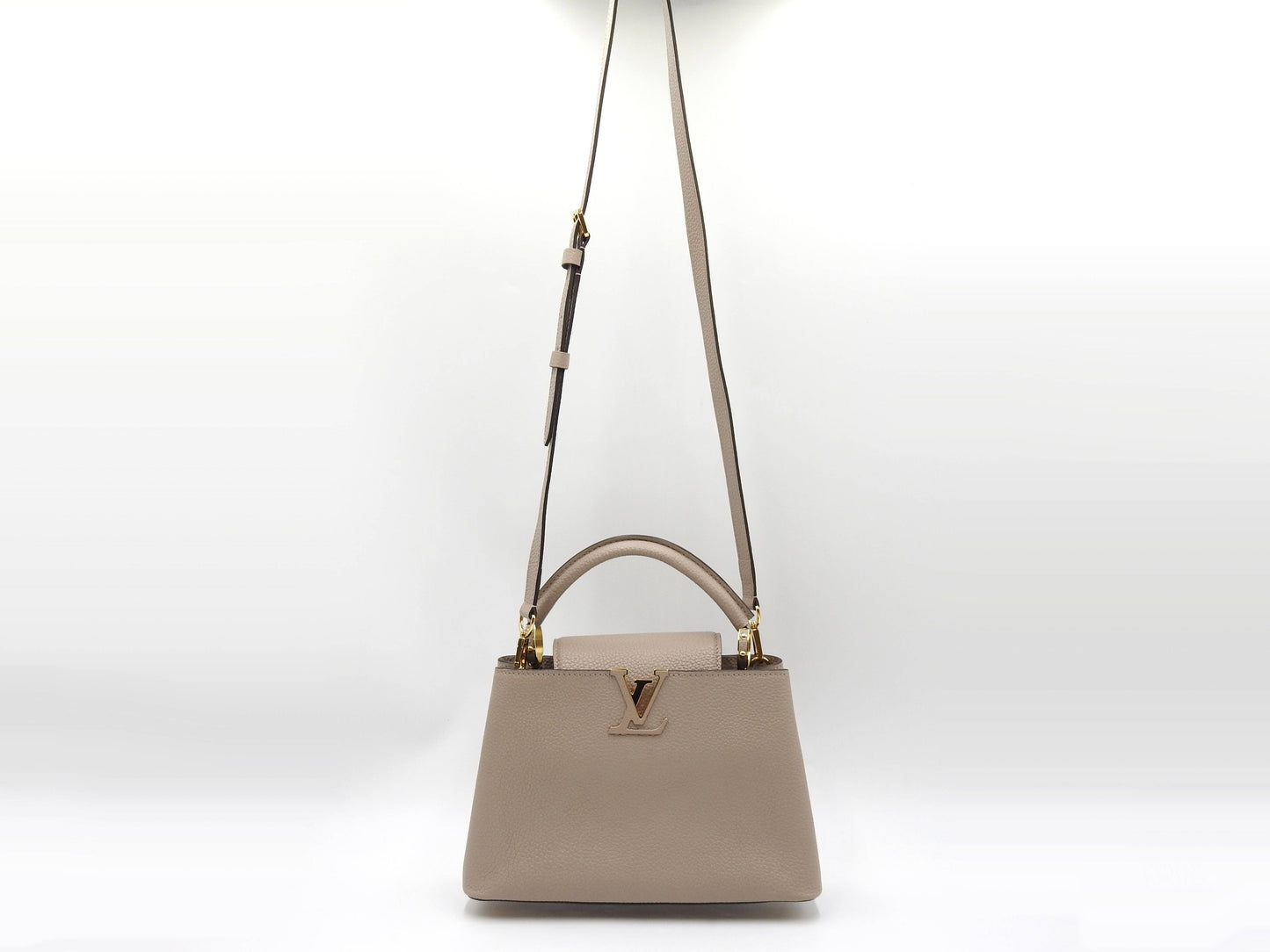 LOUIS VUITTON Capucines BB 2way Hand Shoulder Bag Taurillon Galet M94634