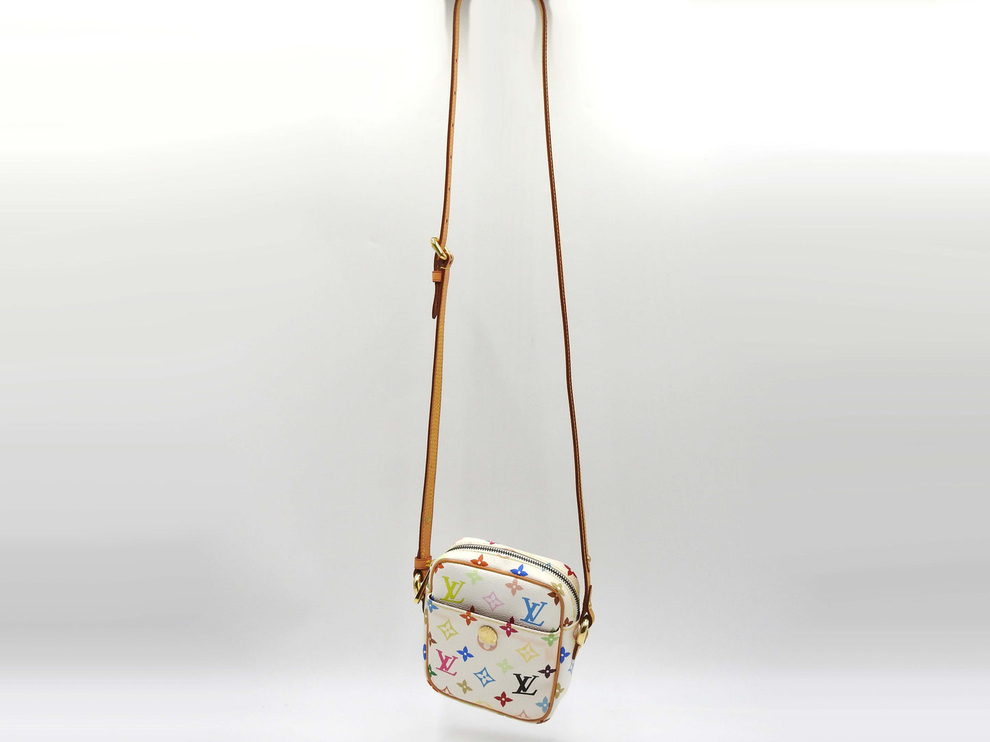 LOUIS VUITTON Monogram Multicolor Rift Shoulder Bag Bron White M40055
