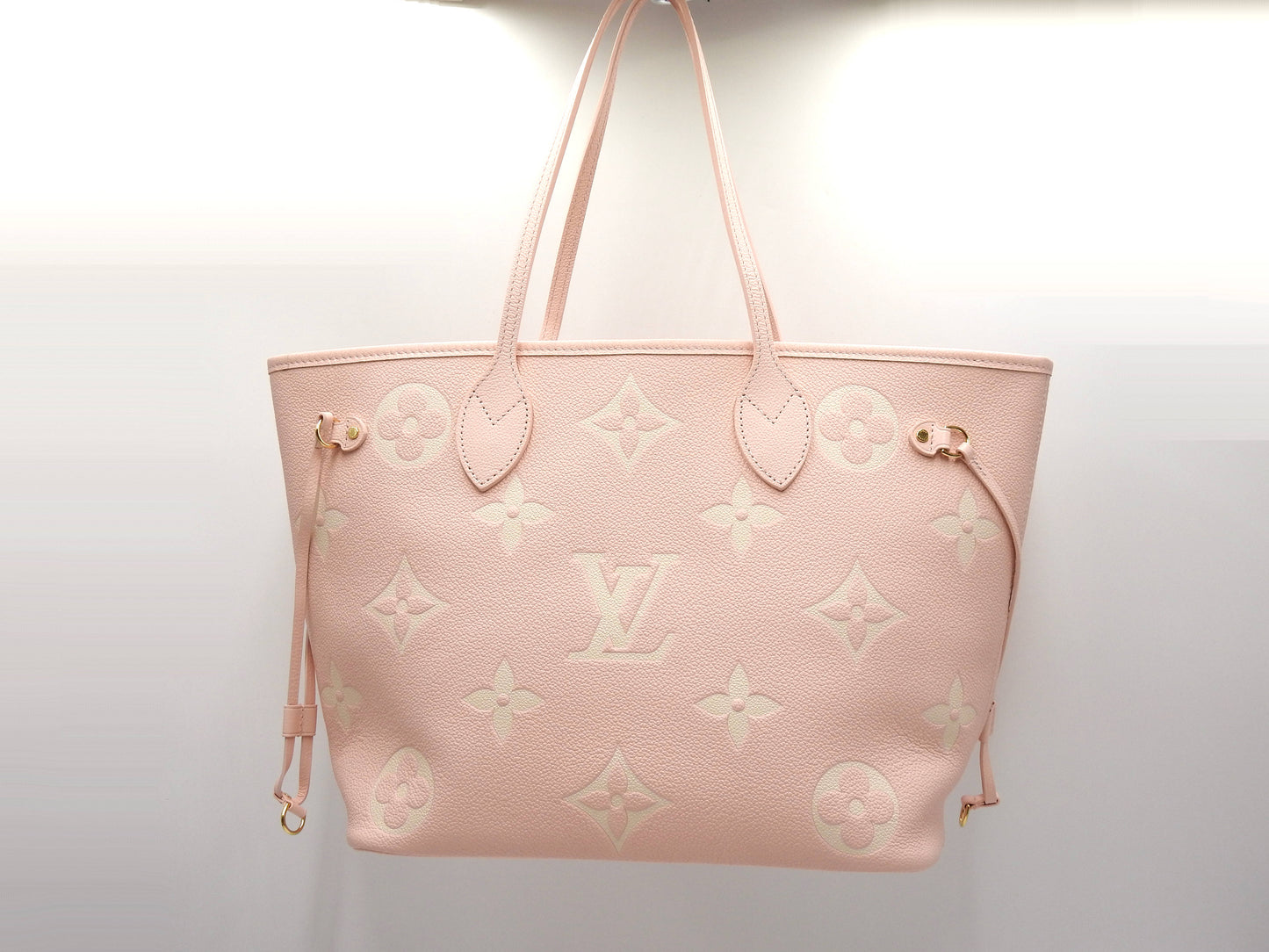 LOUIS VUITTON Monogram Empreinte Giant Neverfull MM Shoulder Bag M14210