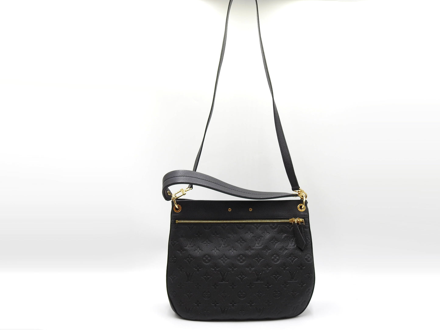 LOUIS VUITTON Spontini 2way Shoulder Bag Monogram Empreinte Black M42819