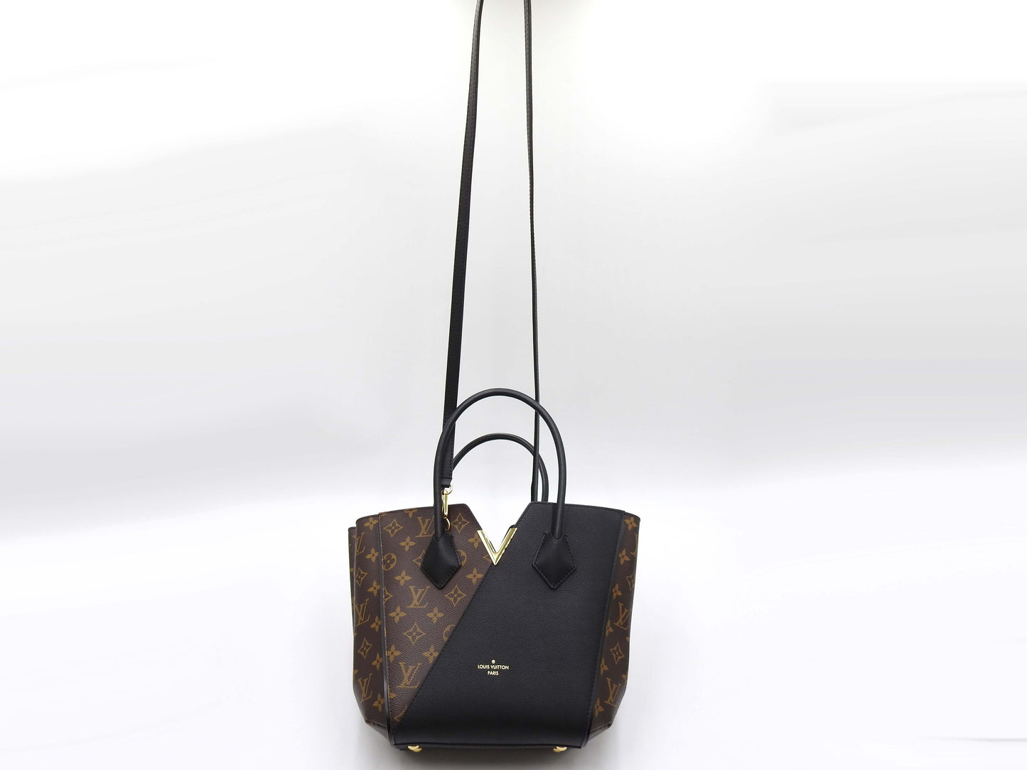 LOUIS VUITTON Kimono PM 2way Hand Bag Shoulder Bag Monogram Black M41855