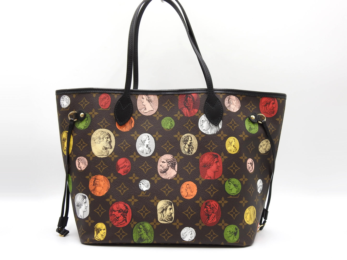 LOUIS VUITTON FORNASETTI Monogram Neverfull MM Shoulder Tote Bag M45923