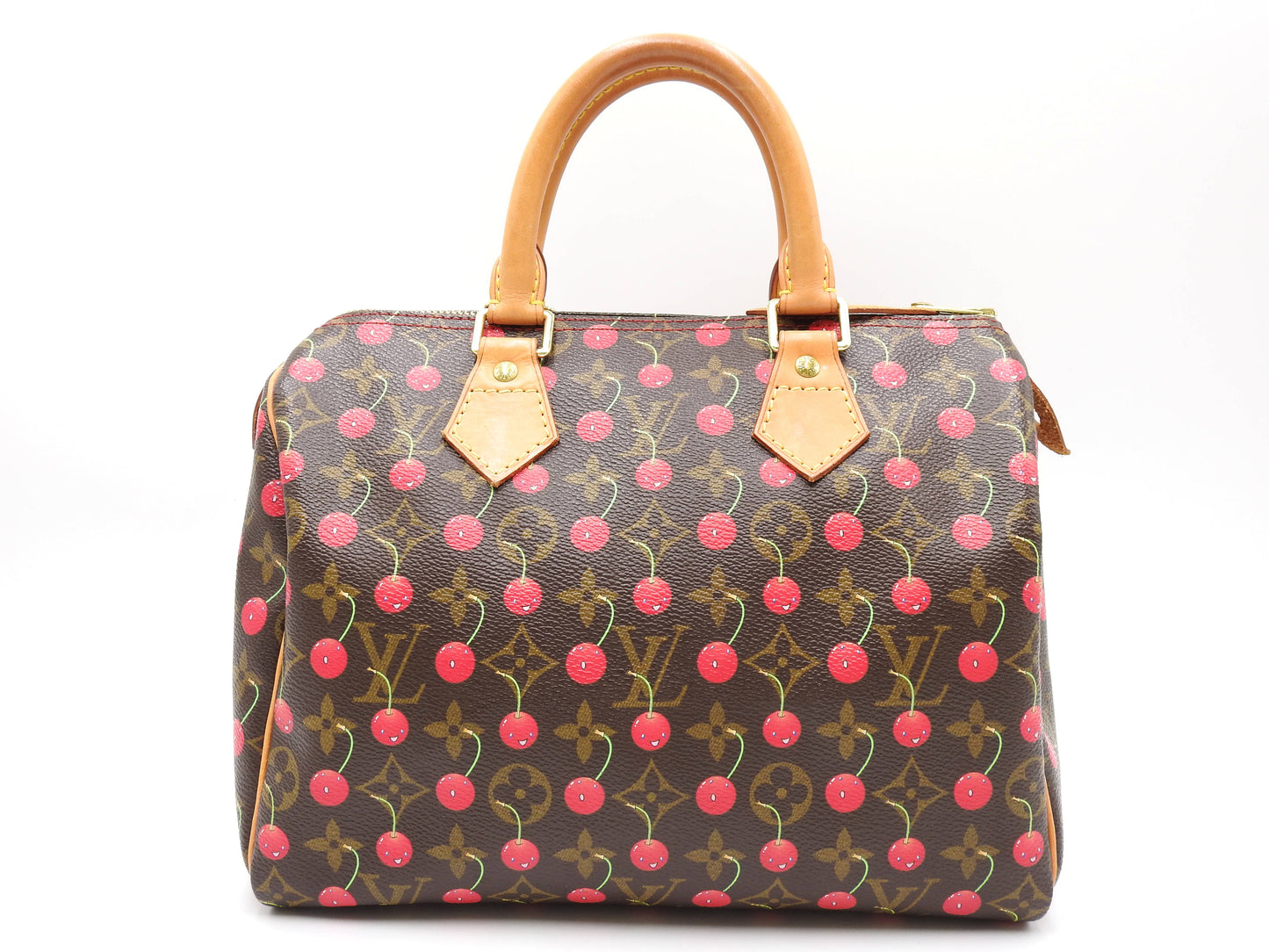 LOUIS VUITTON Monogram Cherry Speedy 25 Hand Bag Boston Bag Canvas M95009