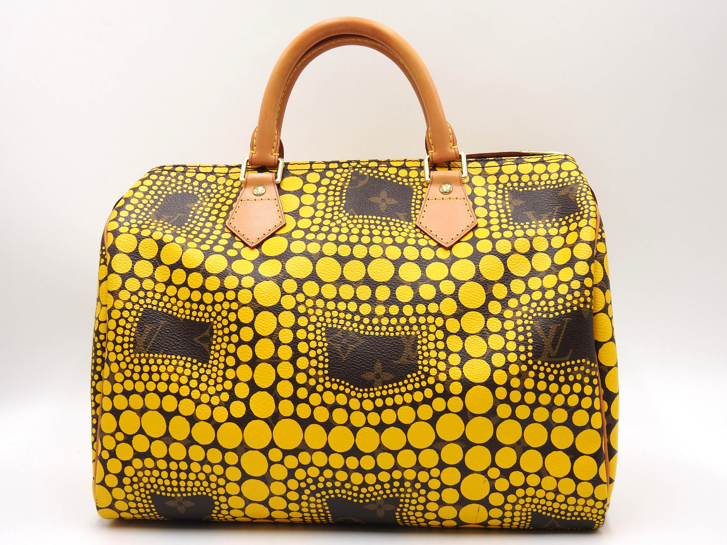 LOUIS VUITTON Yayoi Kusama Monogram Pumpkin Dots Speedy 30 Hand Bag M40692