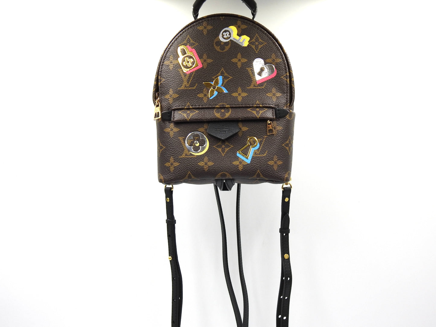 LOUIS VUITTON Love Lock Monogram Palm Springs Backpack Bag Mini M44367