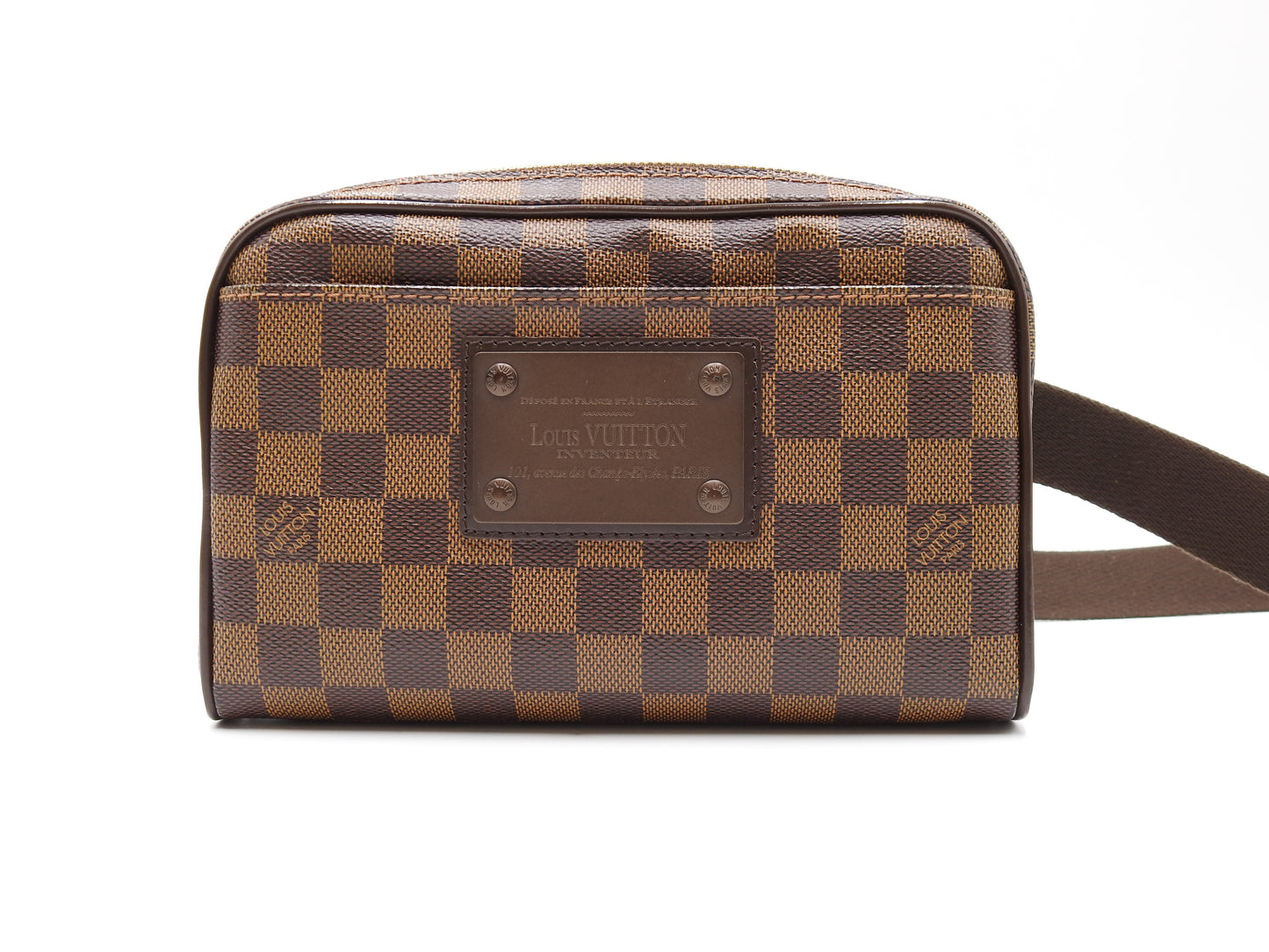 LOUIS VUITTON Bumbag Brooklyn Waist Body Belt Bag Damier Ebene N41101