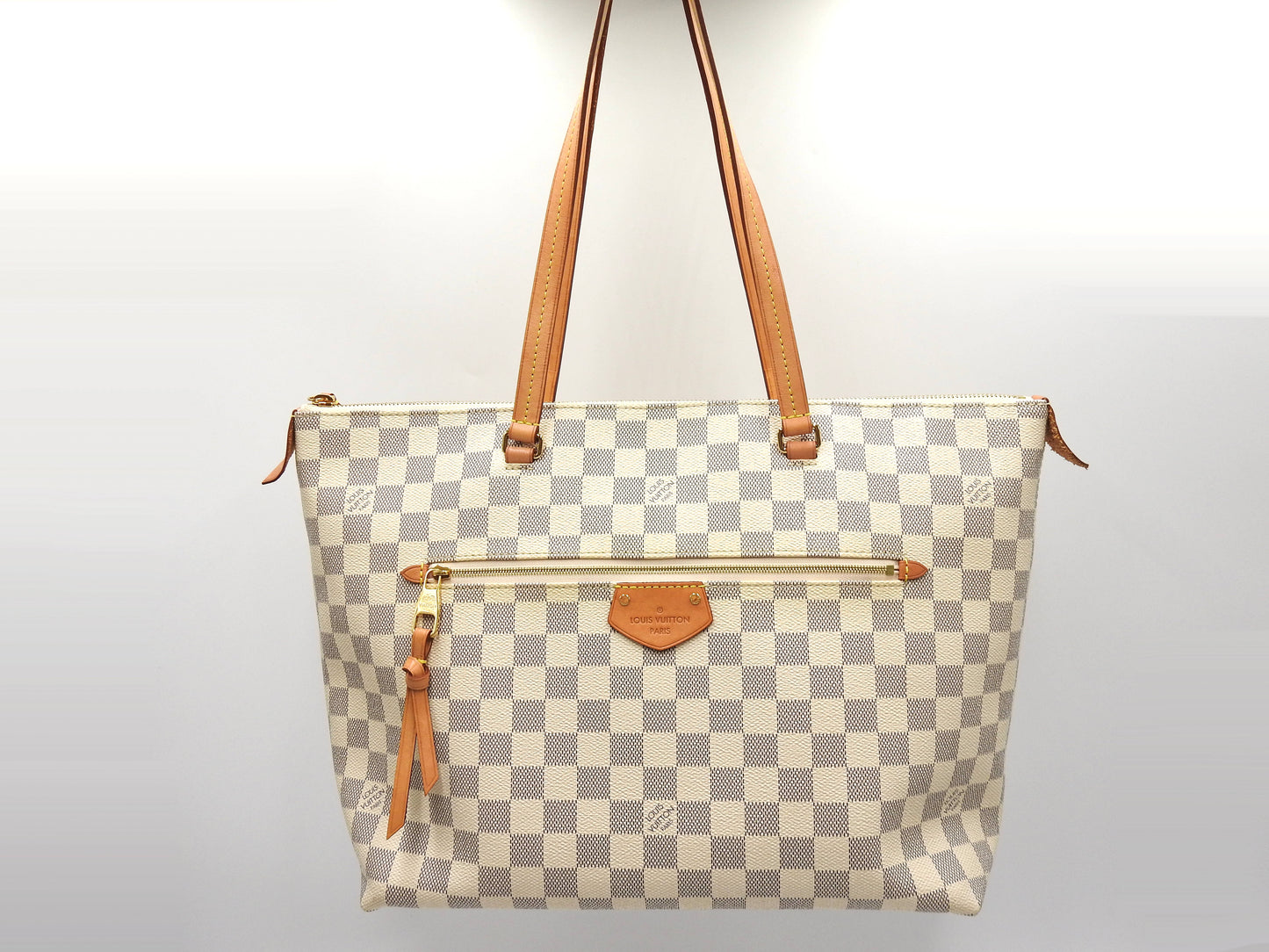 LOUIS VUITTON Iena MM Damier Azur Tote Bag Shoulder Bag Canvas N44040