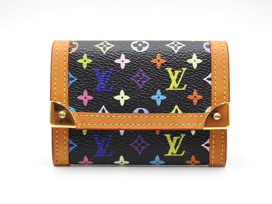 LOUIS VUITTON Monogram Multicolor Porte Monnaie Plat Coin Purse M92656
