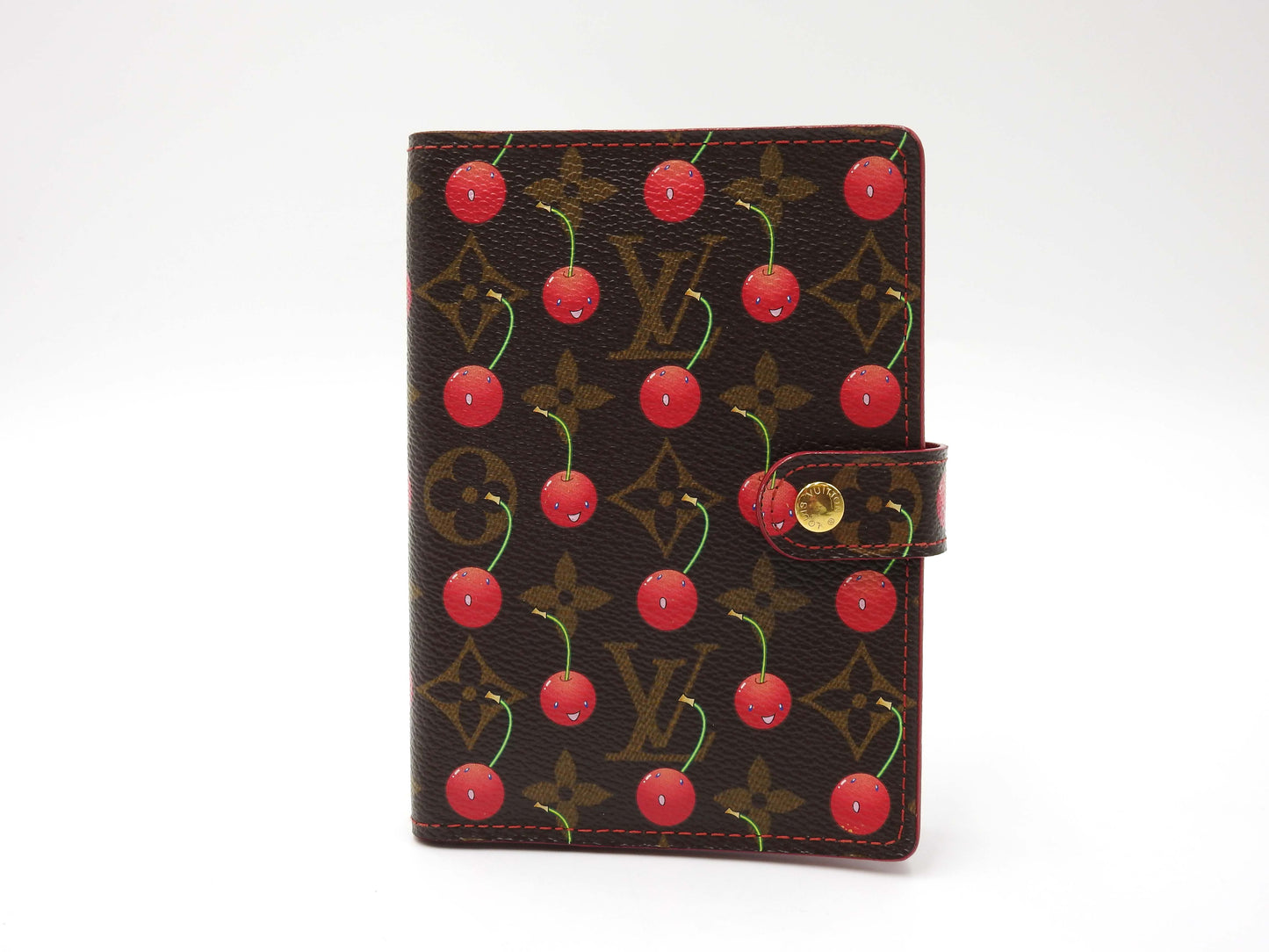 LOUIS VUITTON Monogram Cherry Agenda PM Day Planner Cover R21023