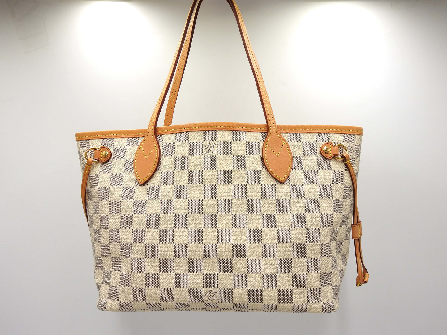 LOUIS VUITTON Damier Azur Neo Neverfull PM Shoulder Tote Bag N41362
