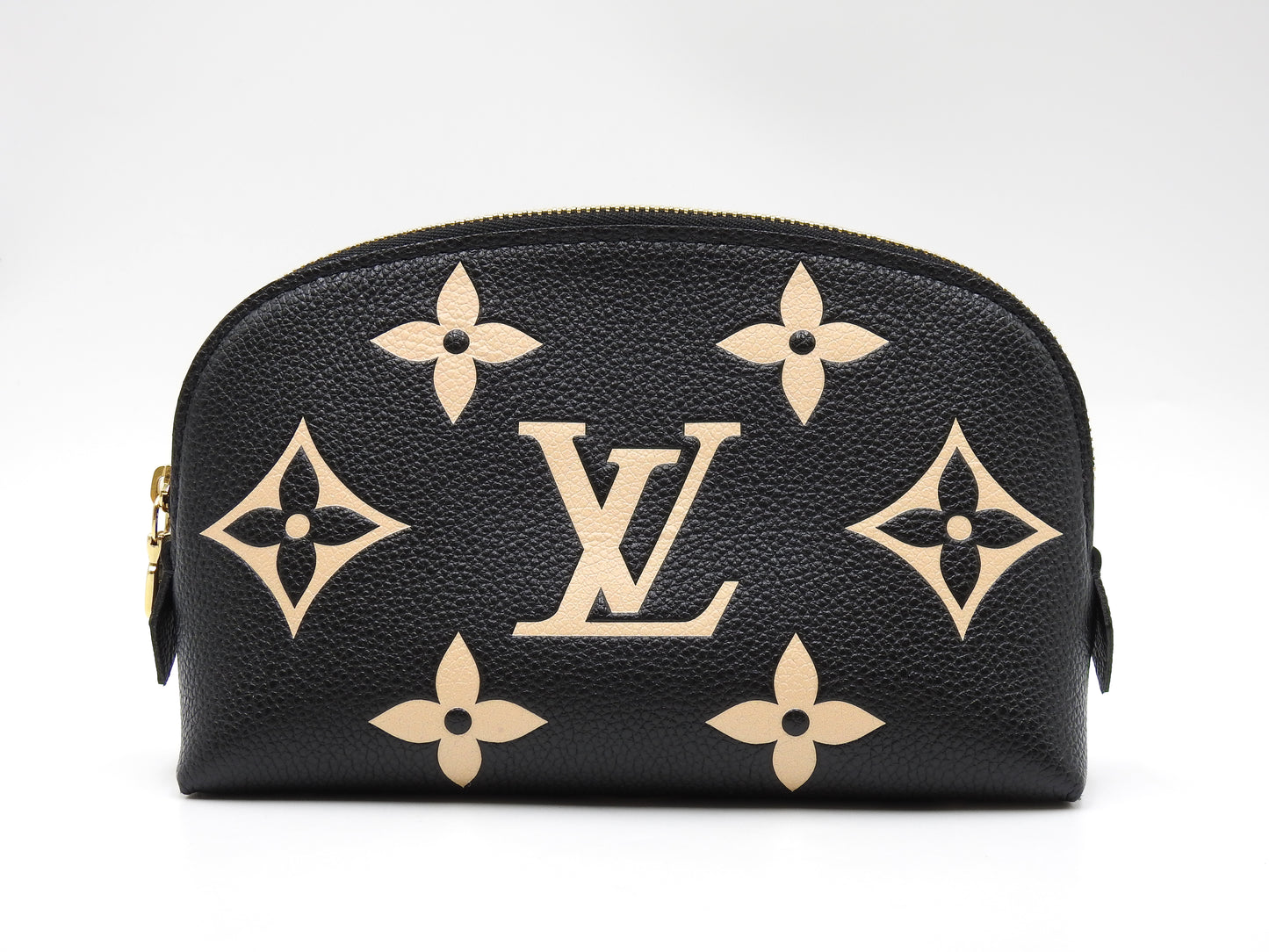LOUIS VUITTON Monogram Empreinte Giant Cosmetic Pouch Black Beige M59086