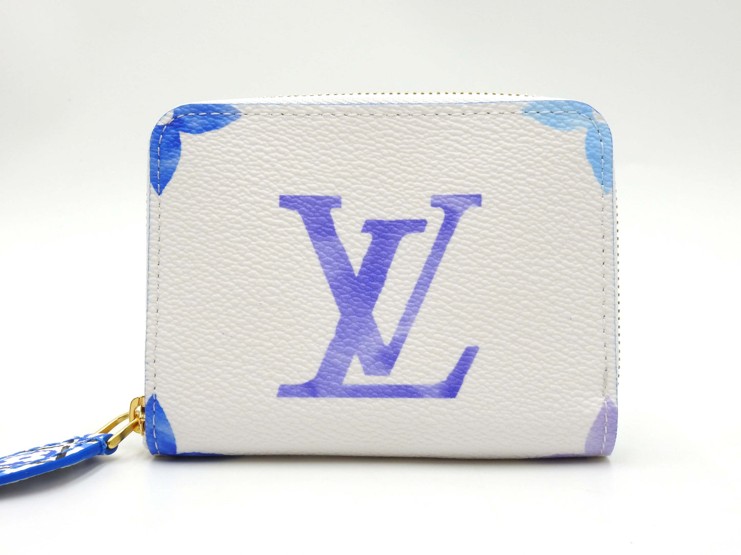 LOUIS VUITTON Monogram Giant By The Pool Zippy Coin Purse Blue White M82417