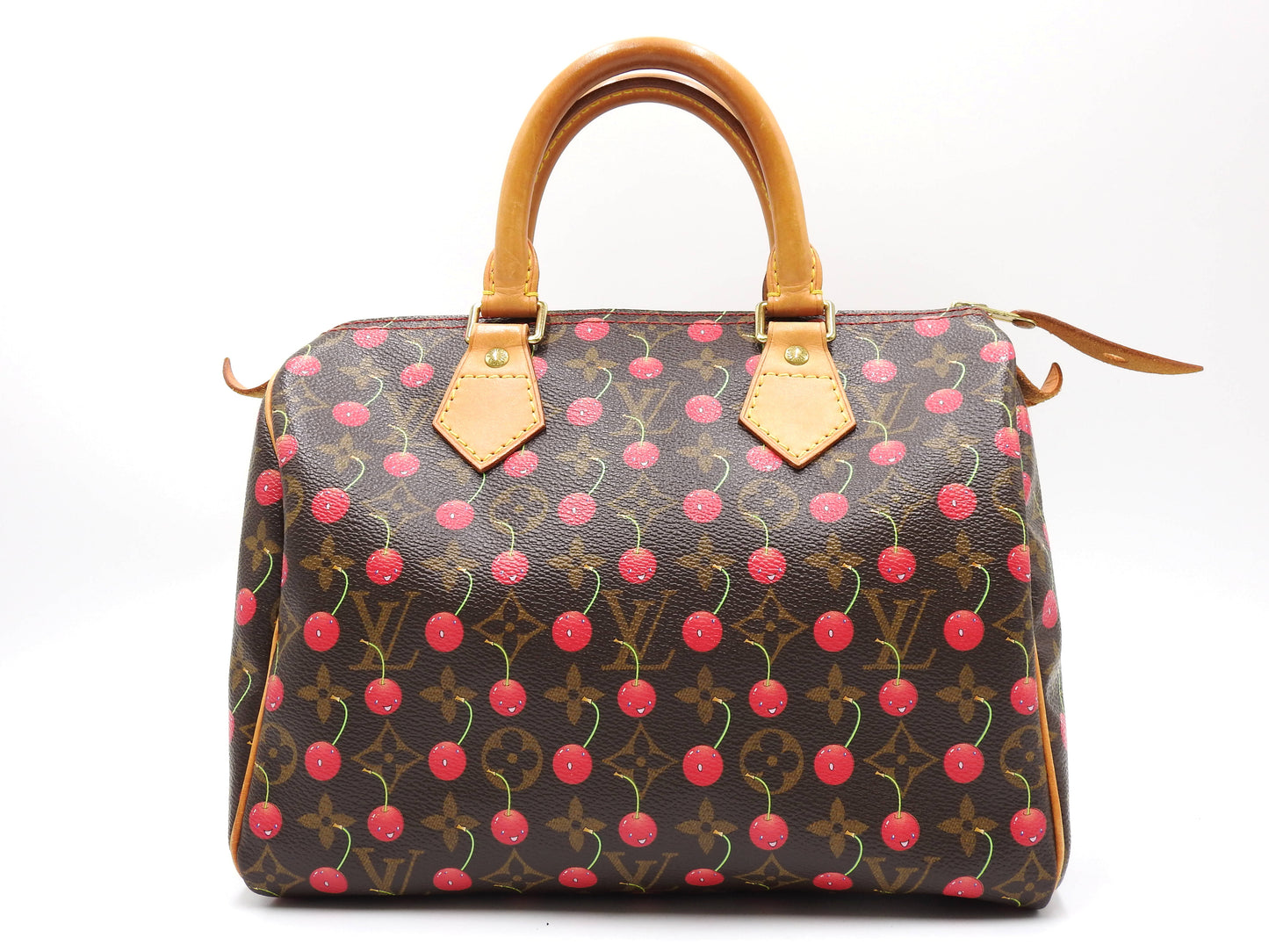 LOUIS VUITTON Monogram Cherry Speedy 25 Hand Bag Boston Bag Canvas M95009
