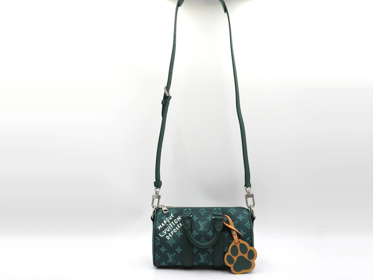 LOUIS VUITTON Monogram Heritage Keepall Bandouliere 25 2way Hand Bag M12684