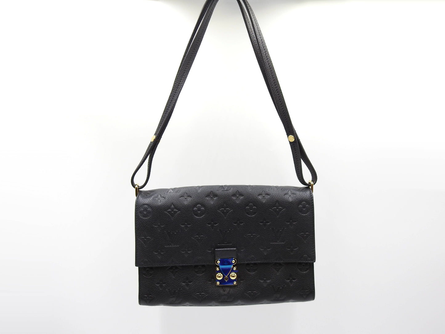 LOUIS VUITTON Fascinante Shoulder Bag Monogram Empreinte Black M94225