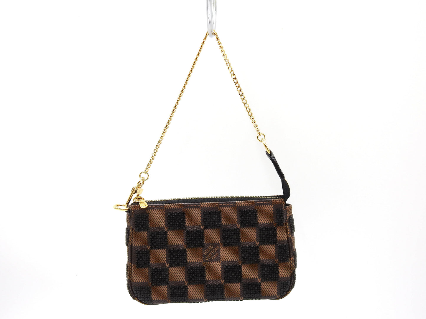 LOUIS VUITTON Damier Paillettes Sequins Mini Pochette Accessories N63176