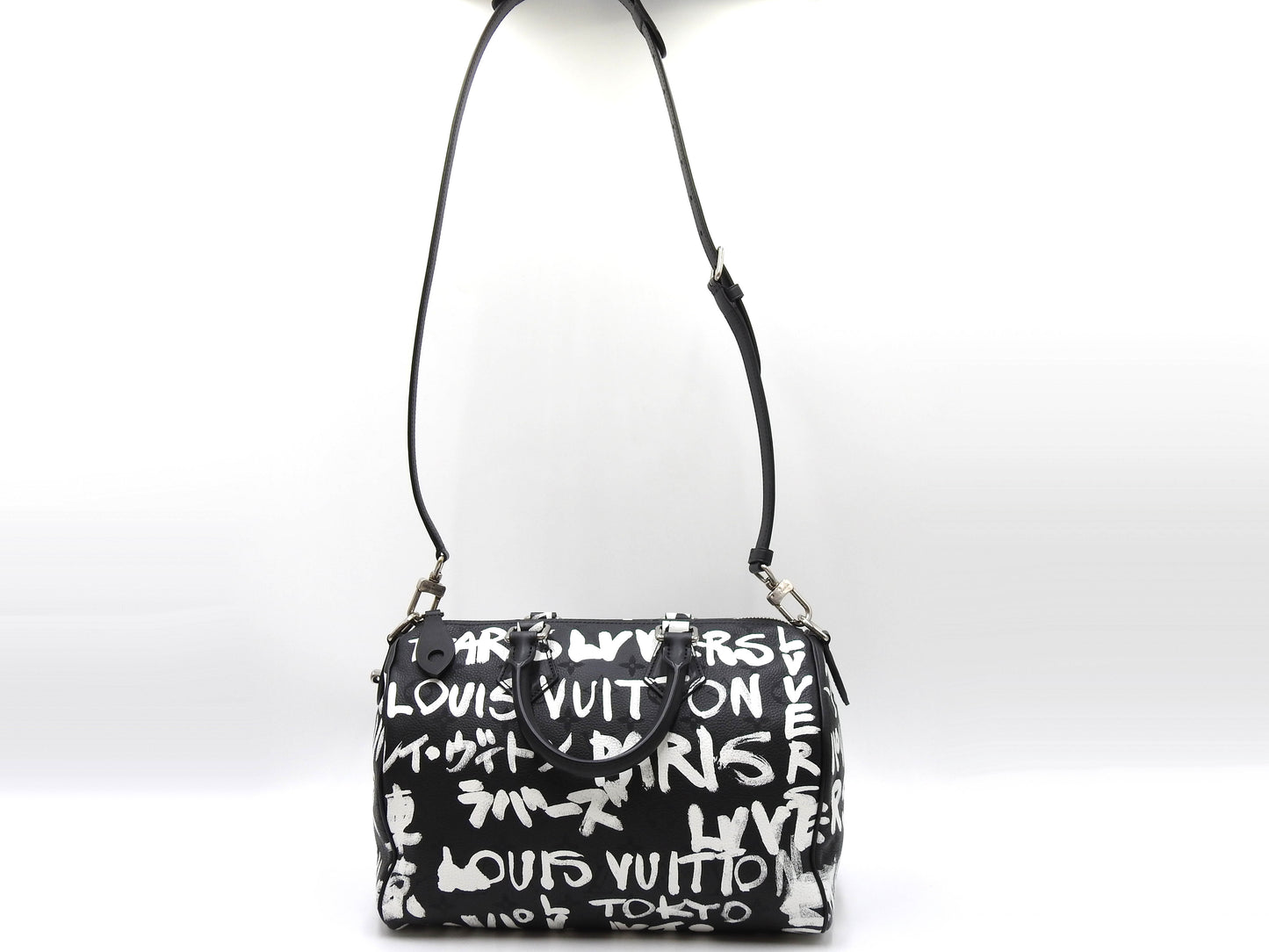 LOUIS VUITTON Speedy P9 Bandouliere 30 Scribble Hand Shoulder Bag M26175