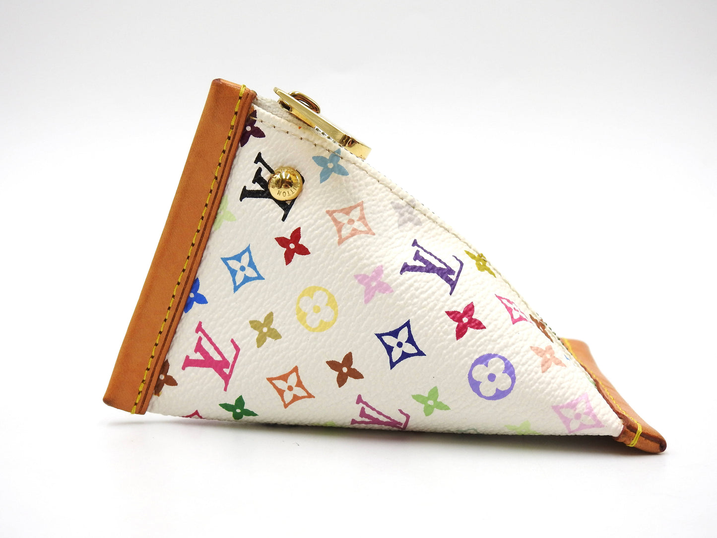 LOUIS VUITTON Monogram Multicolor Berlingo Coin Purse Case White M58029