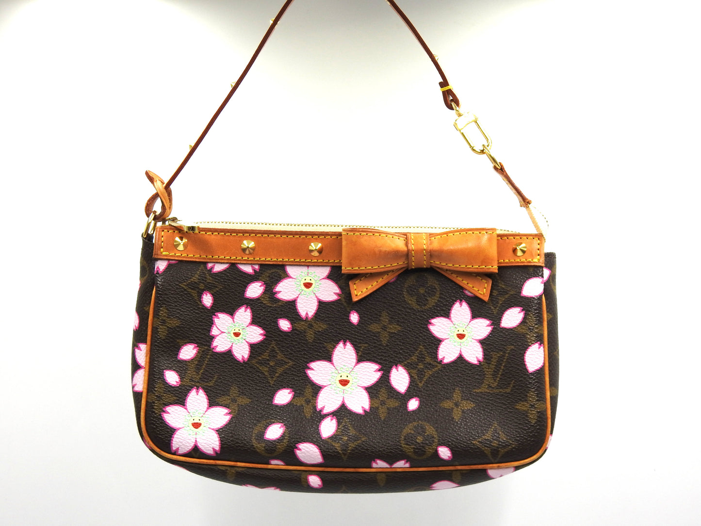 LOUIS VUITTON Monogram Cherry Blossom Pochette Accessories M92006