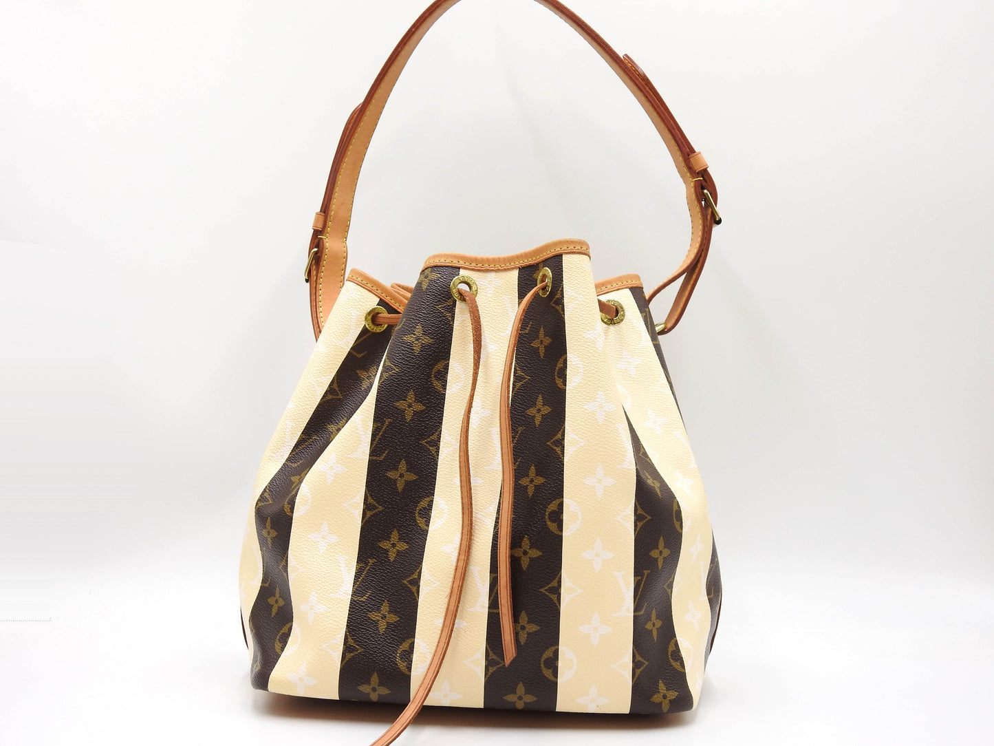 LOUIS VUITTON Petit Noe Monogram Rayure Shoulder Bag Hand Bag M40564