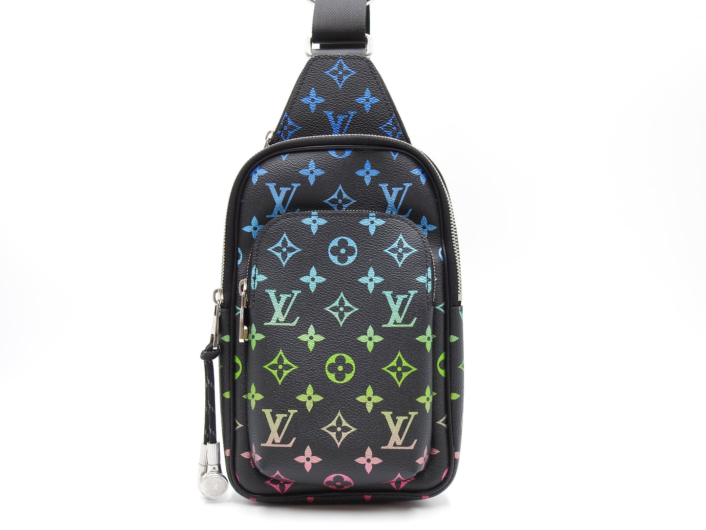LOUIS VUITTON Monogram Iridescent Gradient Avenue Sling Bag M13936 Black