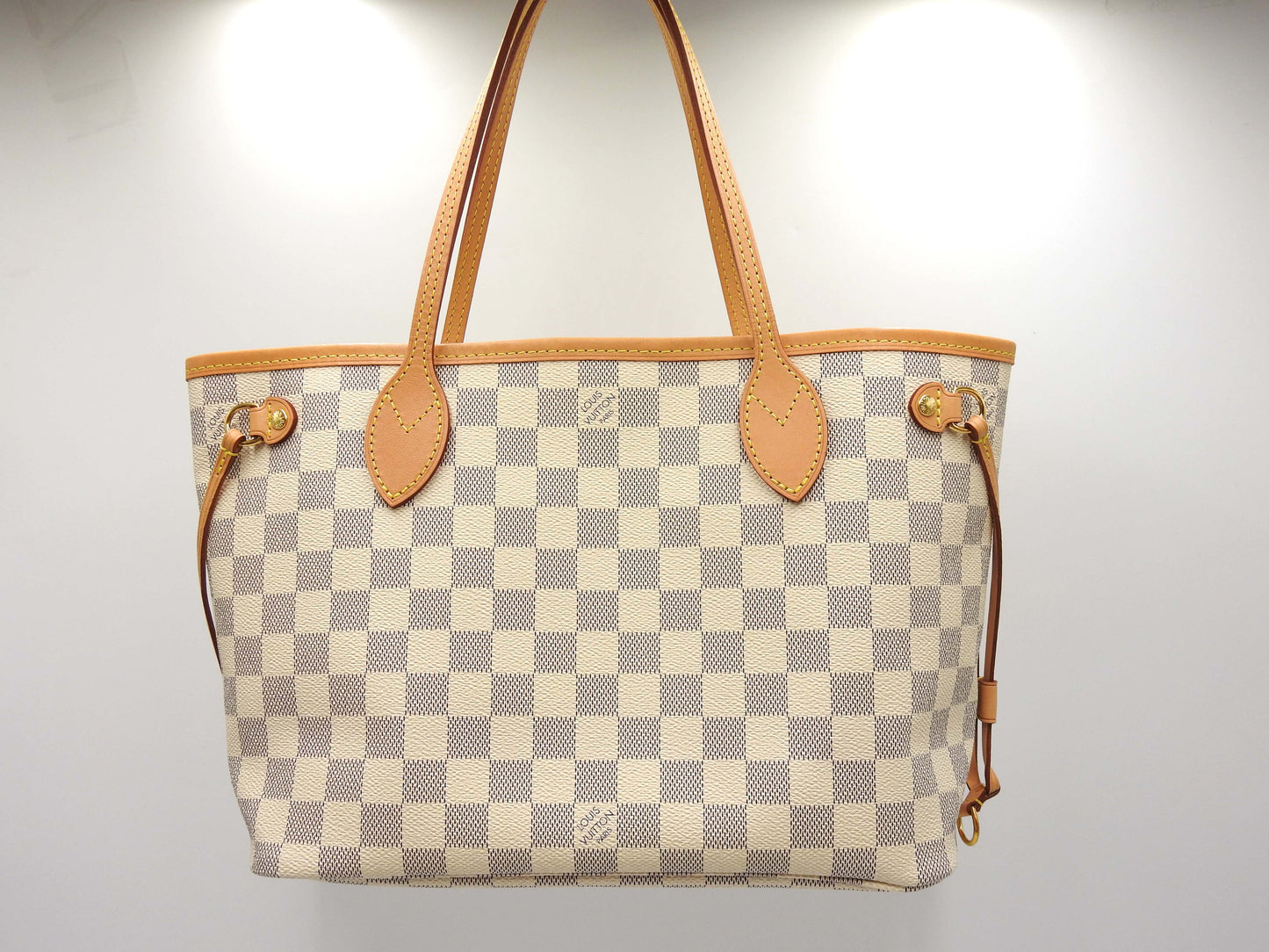 LOUIS VUITTON Damier Azur Neo Neverfull PM Shoulder Tote Bag M41362
