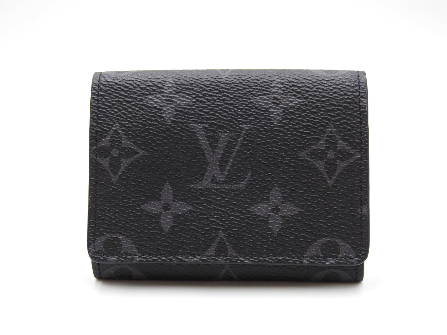 LOUIS VUITTON Monogram Eclipse Envelope Carte De Visite Card Holder M12874