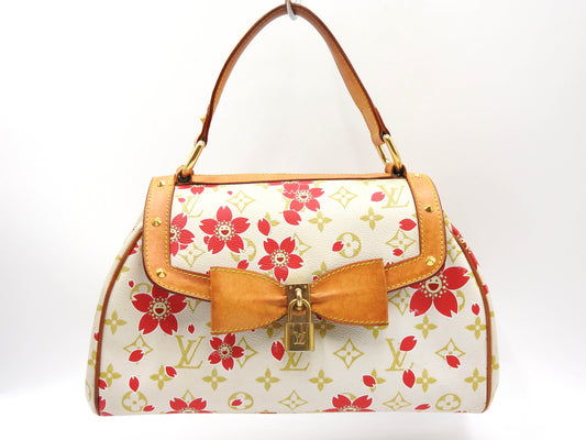 LOUIS VUITTON Sac Retro PM Hand Bag Monogram Cherry Blossom Chaine M92014