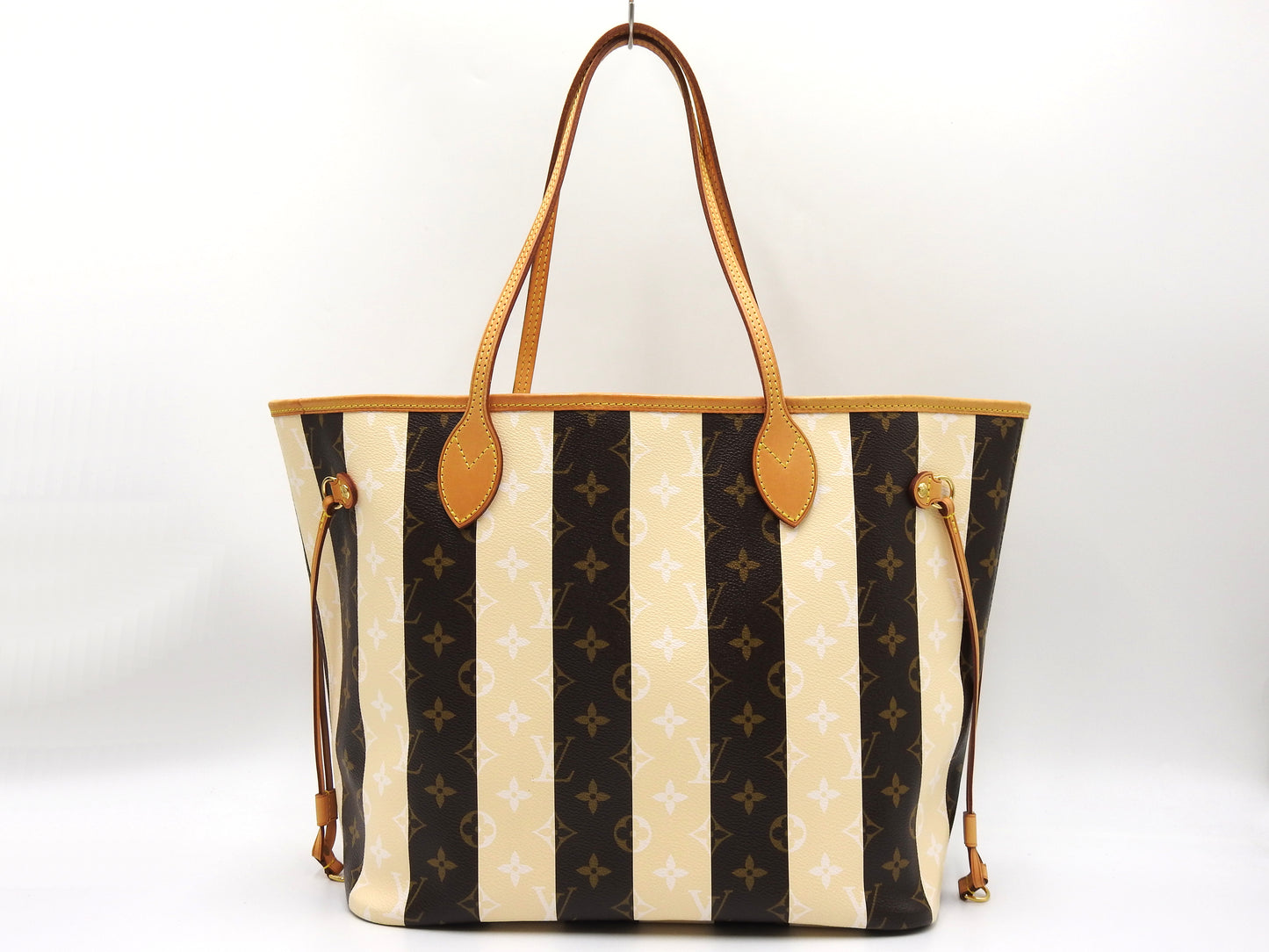 LOUIS VUITTON Monogram Rayures Neverfull MM Tote Shoulder Bag M40560