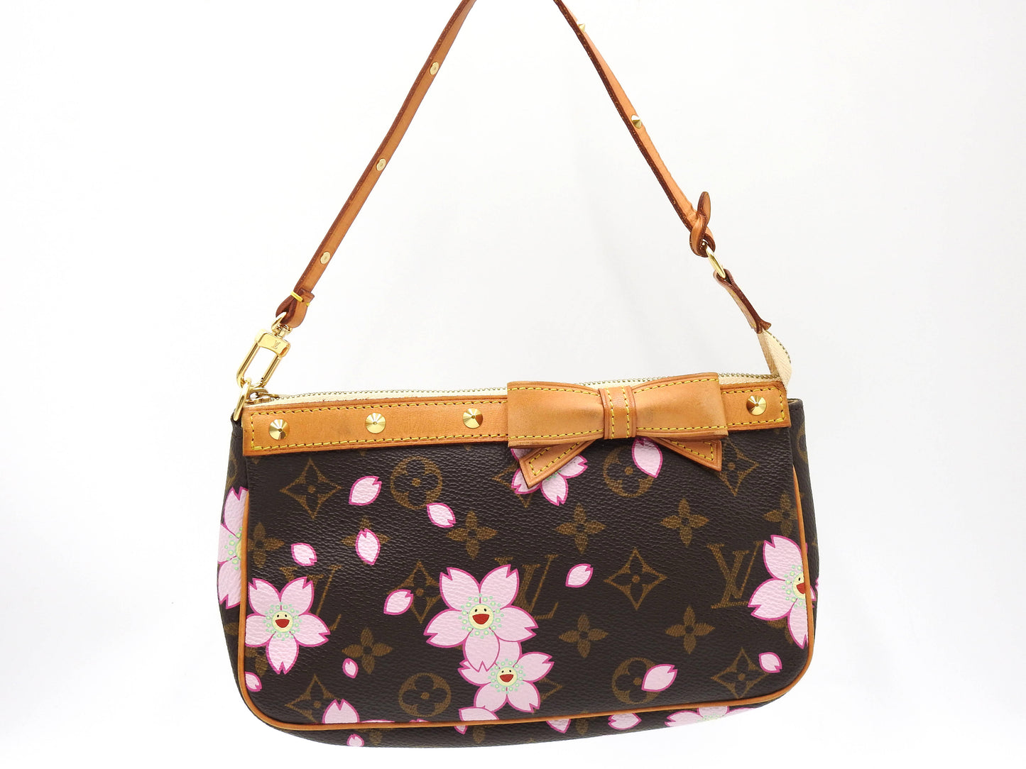 LOUIS VUITTON Monogram Cherry Blossom Pochette Accessories M92006