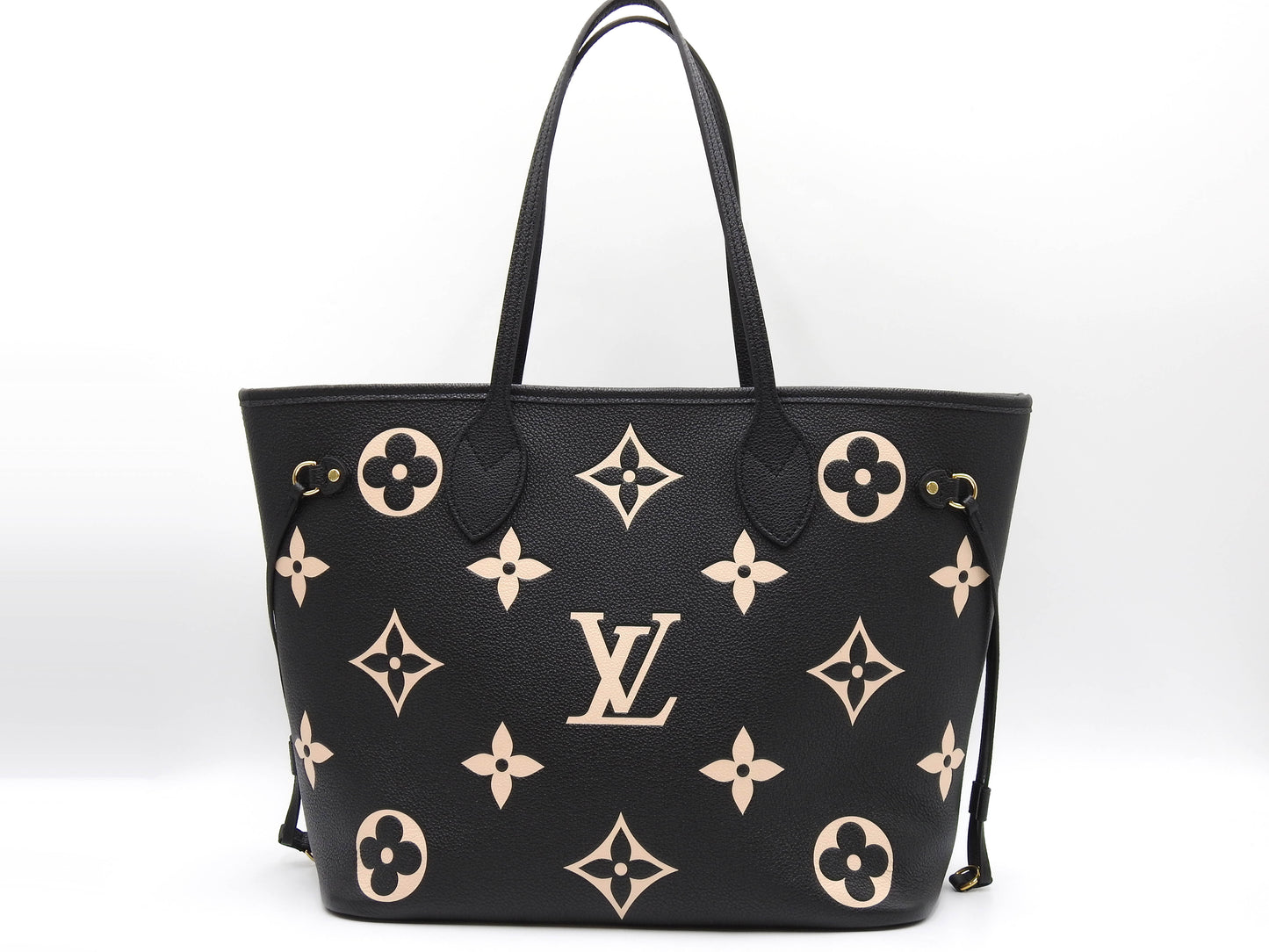 LOUIS VUITTON Monogram Empreinte Neverfull MM Tote Shoulder Bag M58907