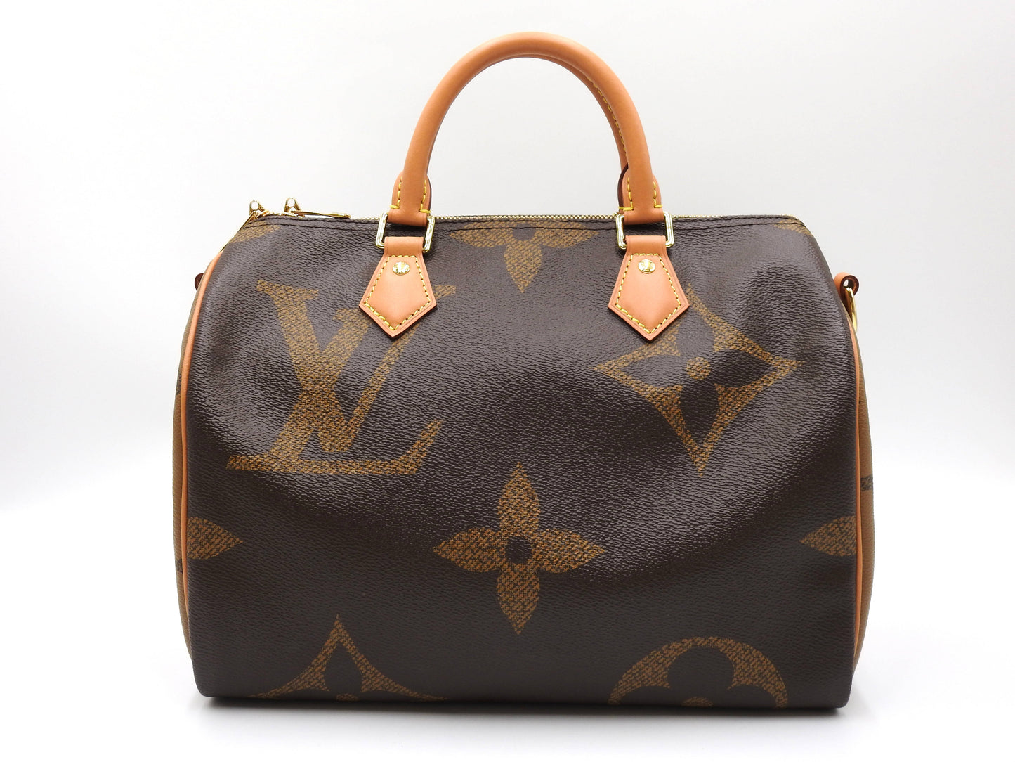 LOUIS VUITTON Monogram Giant Reverse Speedy 30 Boston Hand Bag N44602