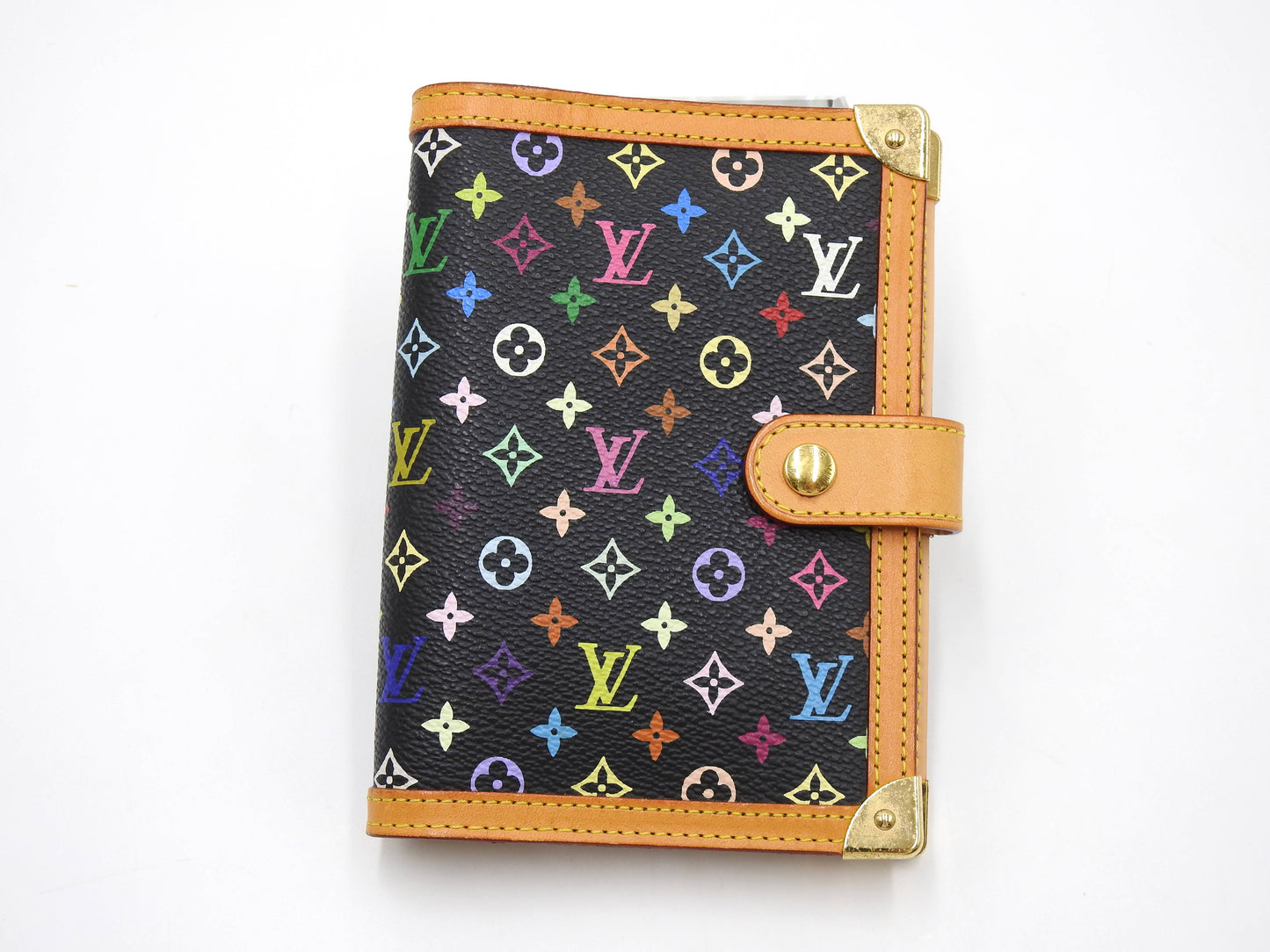 LOUIS VUITTON Monogram Multicolor Agenda PM Day Planner Black R20895