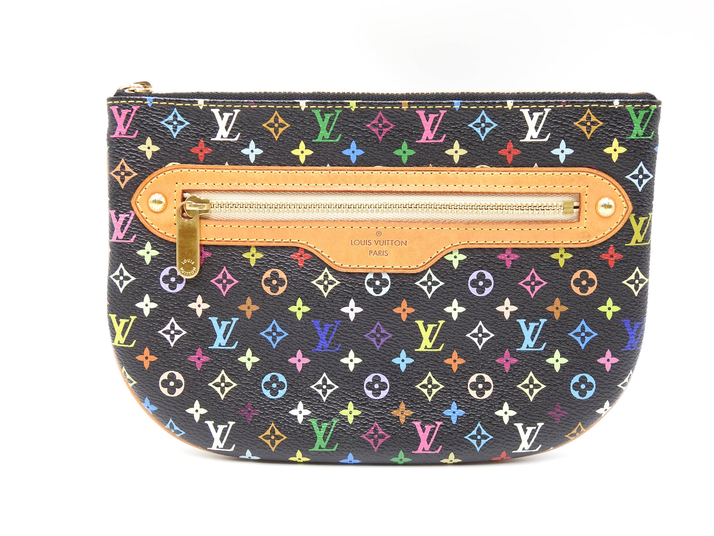 LOUIS VUITTON Pochette GM Pouch Monogram Multicolor Noir Black M60030