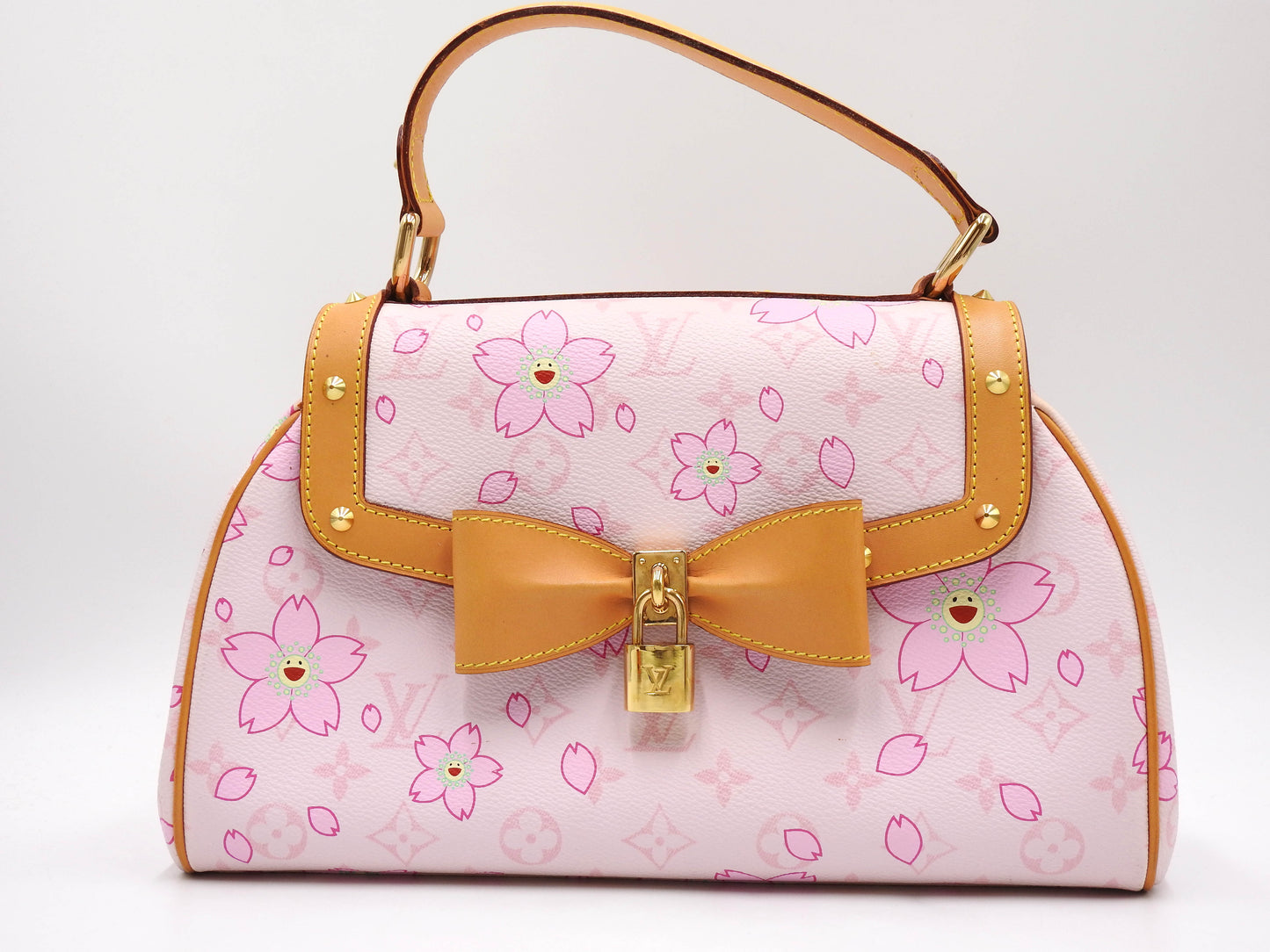 LOUIS VUITTON Sac Retro PM Hand Bag Monogram Cherry Blossom Pink M92013