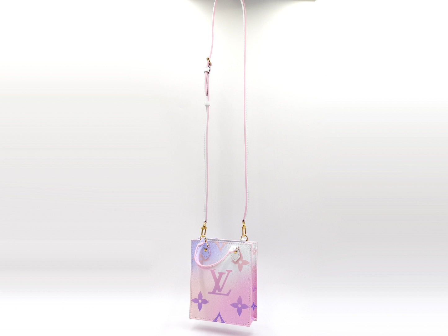 LOUIS VUITTON Monogram Sunrise Pastel Petit Sac Plat 2way Tote Bag M81341