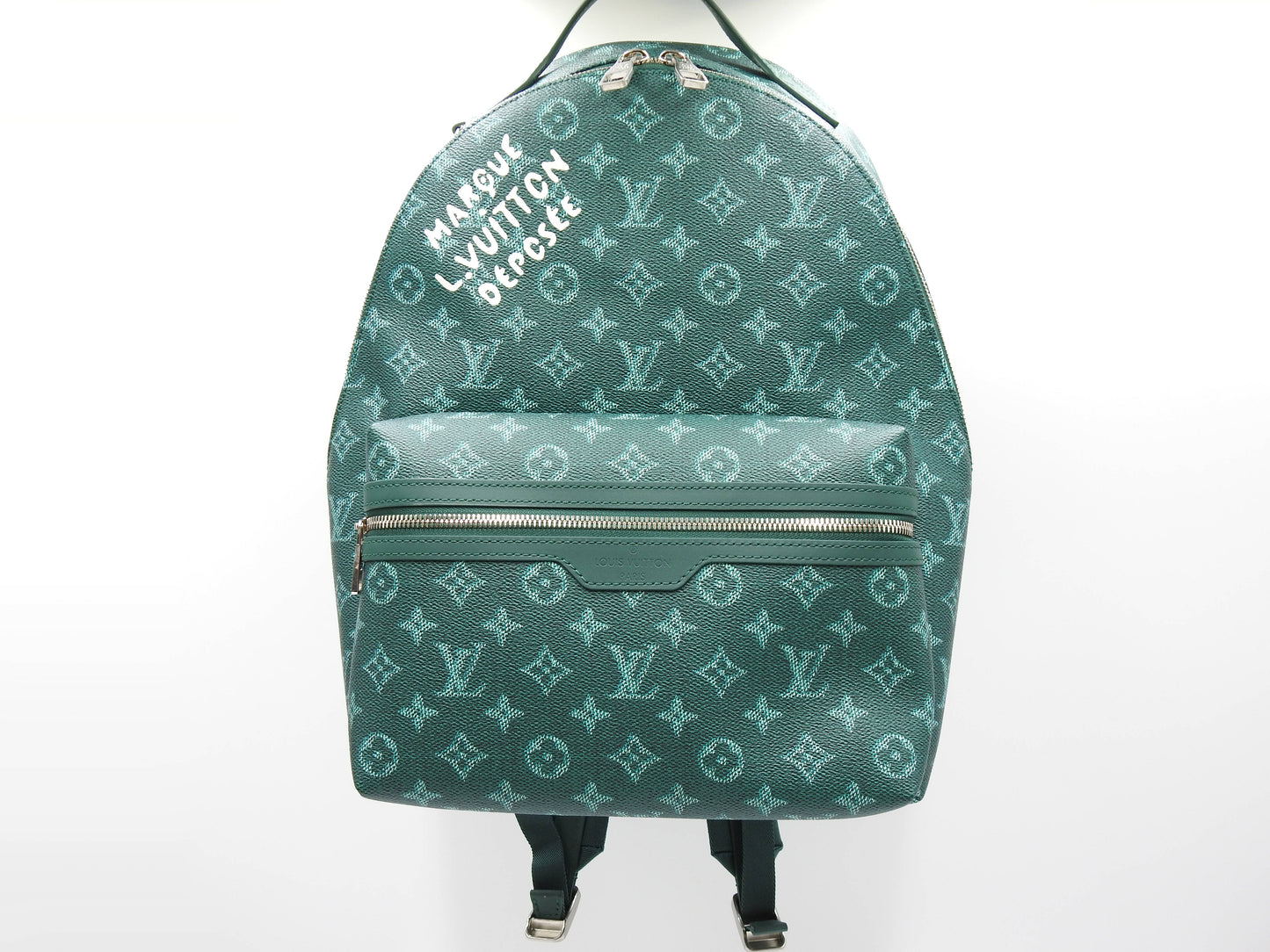 LOUIS VUITTON Monogram Heritage Discovery Backpack Bag PM Green M12780
