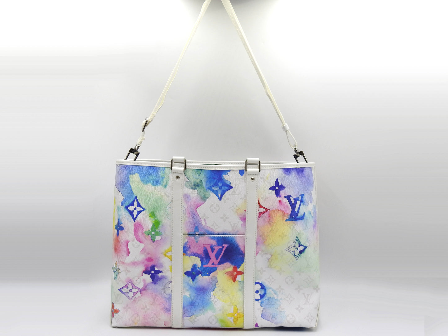 LOUIS VUITTON Monogram Watercolor Weekend Tote GM Shoulder Bag M45754