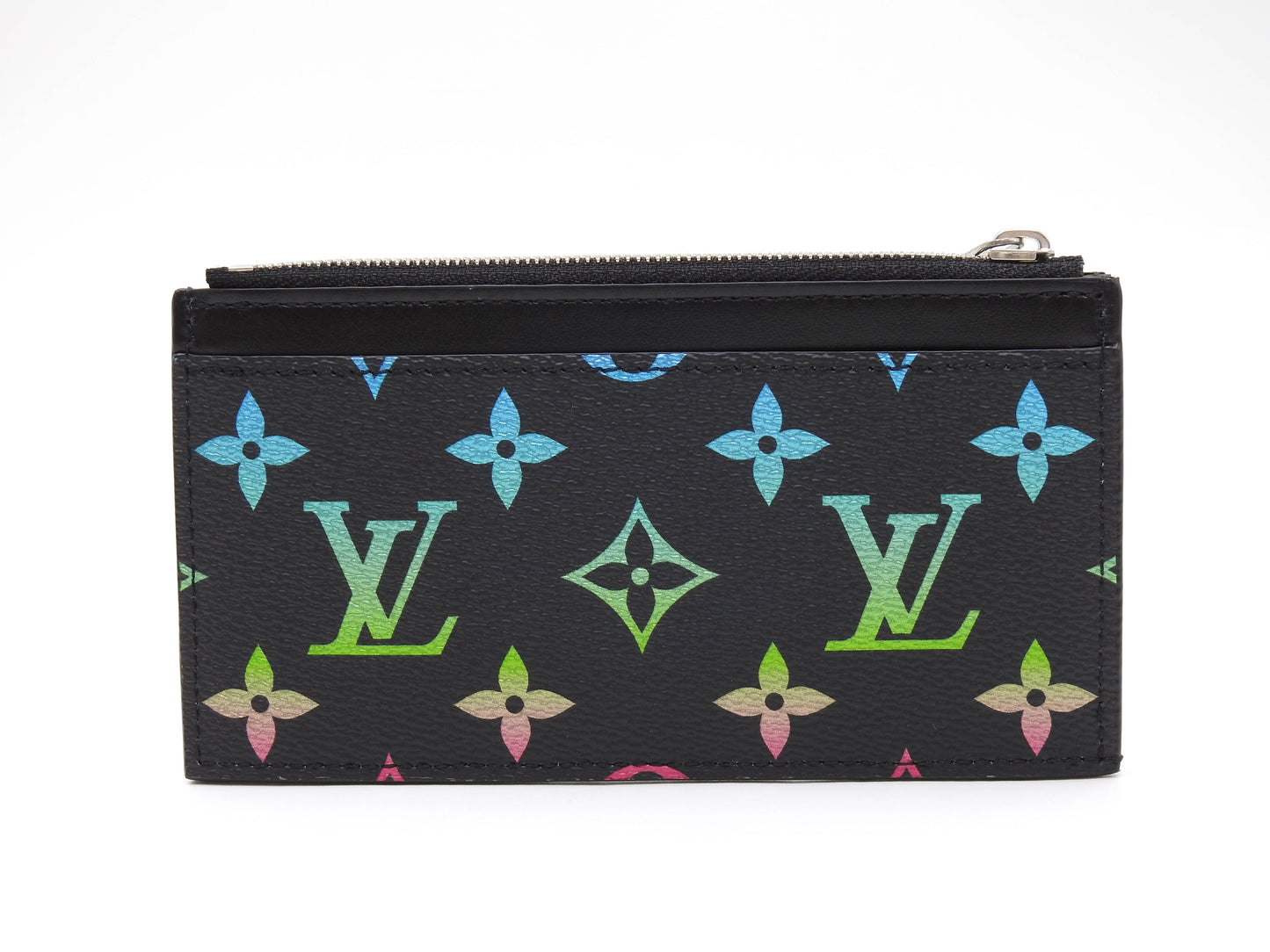 LOUIS VUITTON Monogram Gradient Zip Coin Purse Card Holder Black M14261