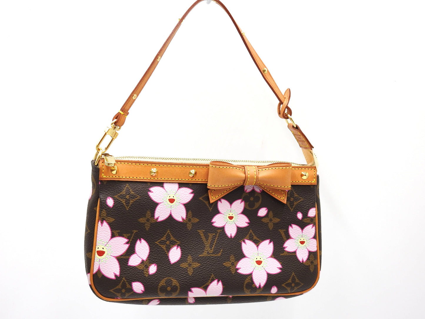 LOUIS VUITTON Monogram Cherry Blossom Pochette Accessories M92006