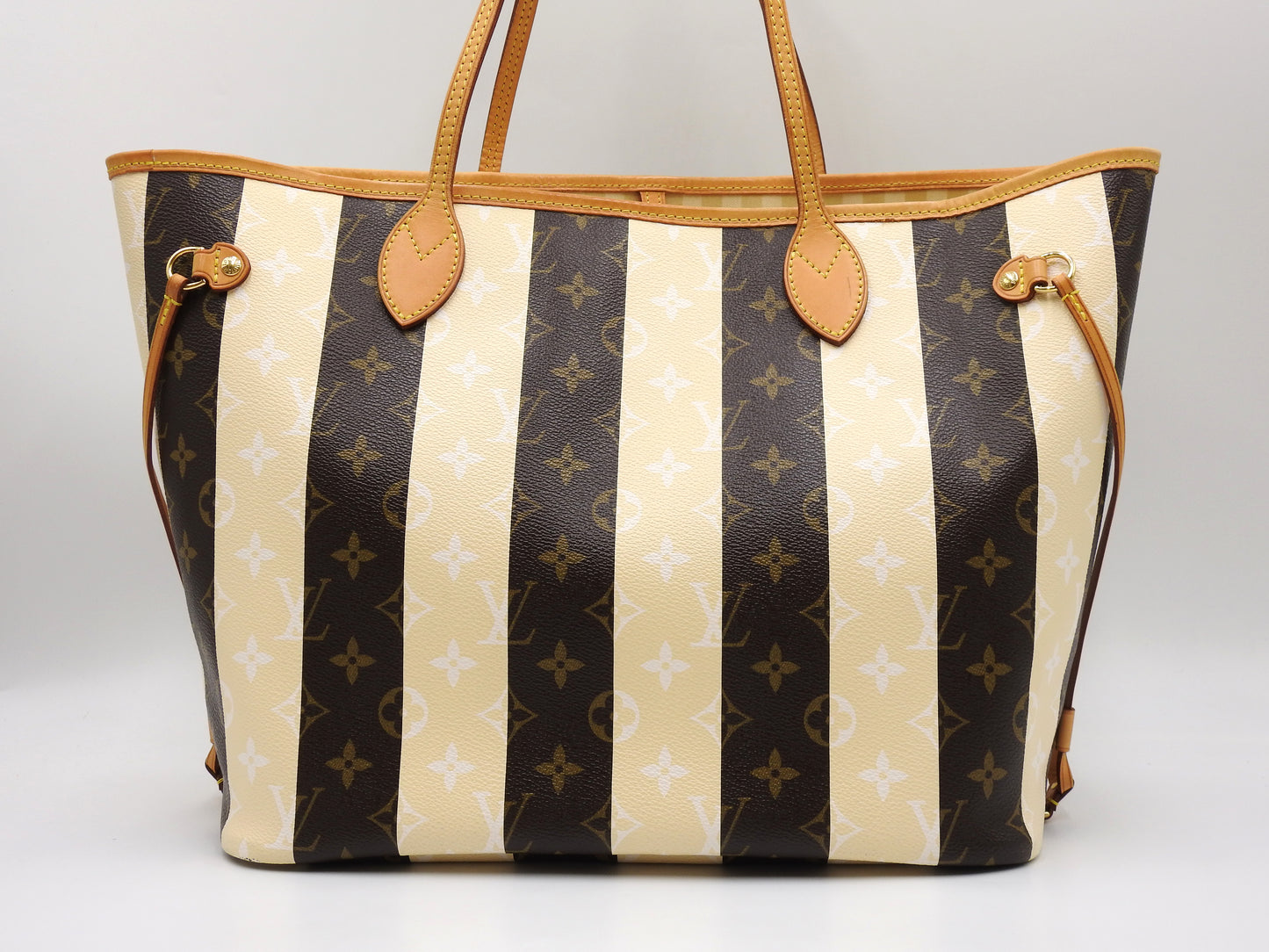 LOUIS VUITTON Monogram Rayures Neverfull MM Tote Shoulder Bag M40560