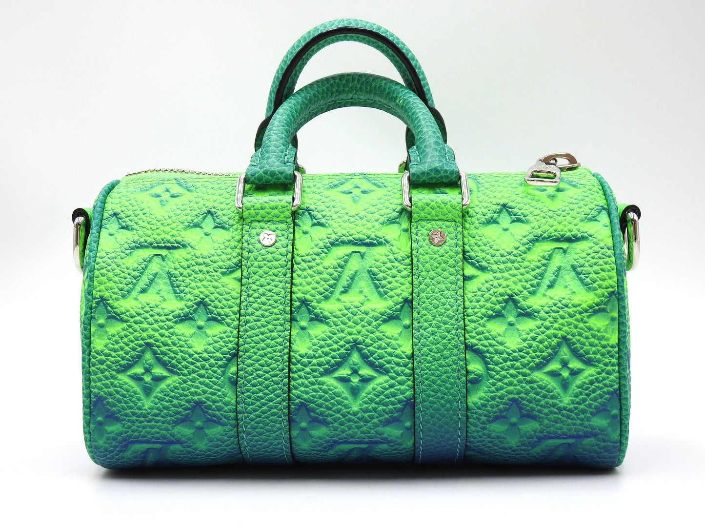 LOUIS VUITTON Keepall XS Shoulder Hand Bag Monogram Illusion Green M59691