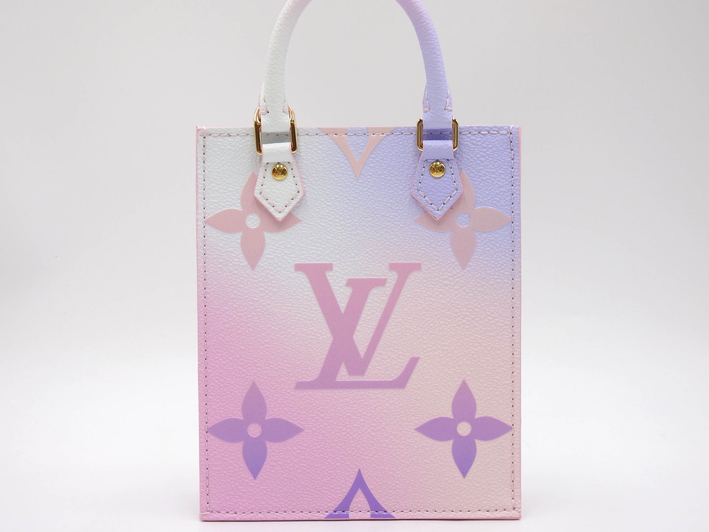 LOUIS VUITTON Monogram Sunrise Pastel Petit Sac Plat 2way Tote Bag M81341