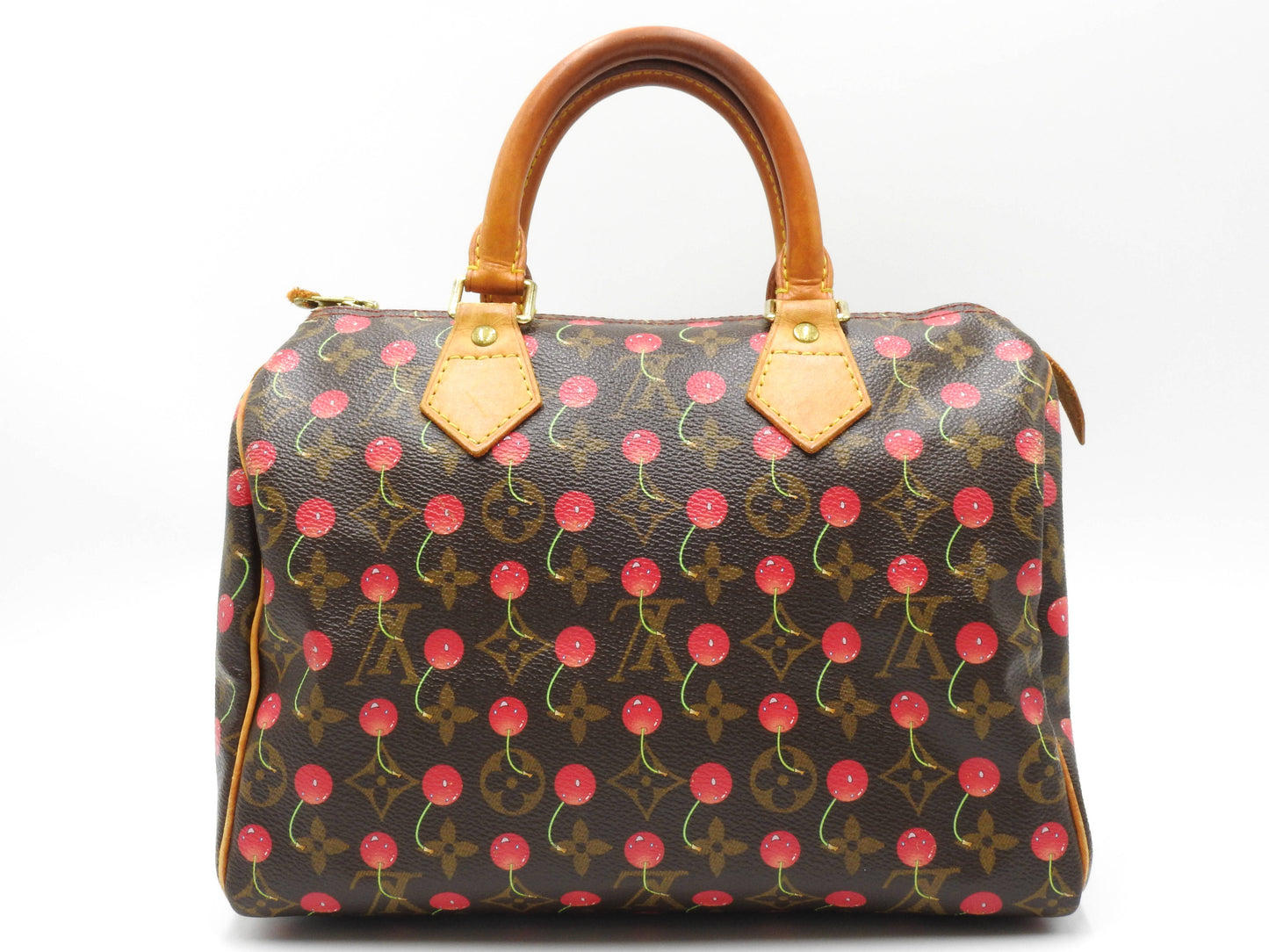 LOUIS VUITTON Monogram Cherry Speedy 25 Hand Bag Boston Bag Canvas M95009